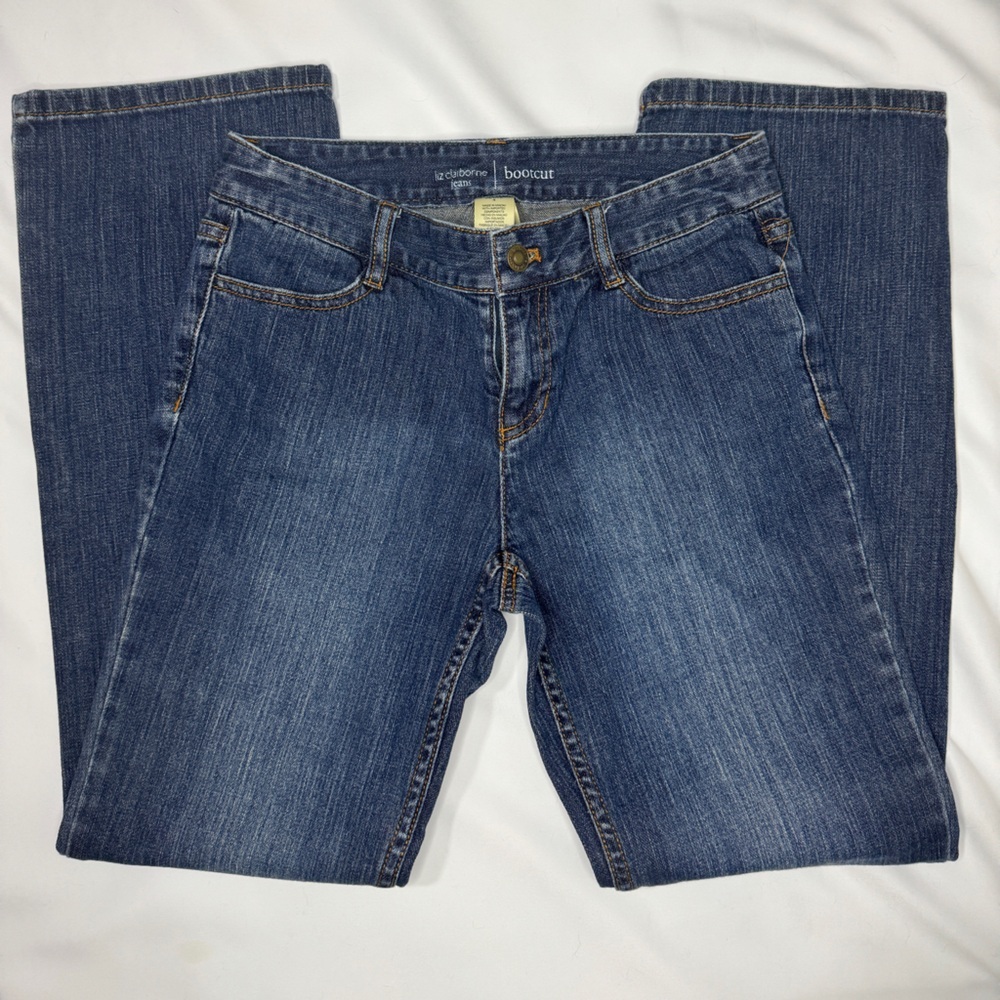 Liz Claiborne Dark Blue Straight Leg Jeans - Picture 1 of 8